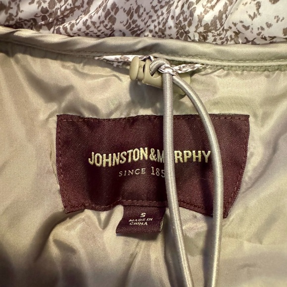 Johnston & Murphy Quilted Jacket - Taupe Lt Pink Snake Print Woman’s Sz Sm - Picture 8 of 11